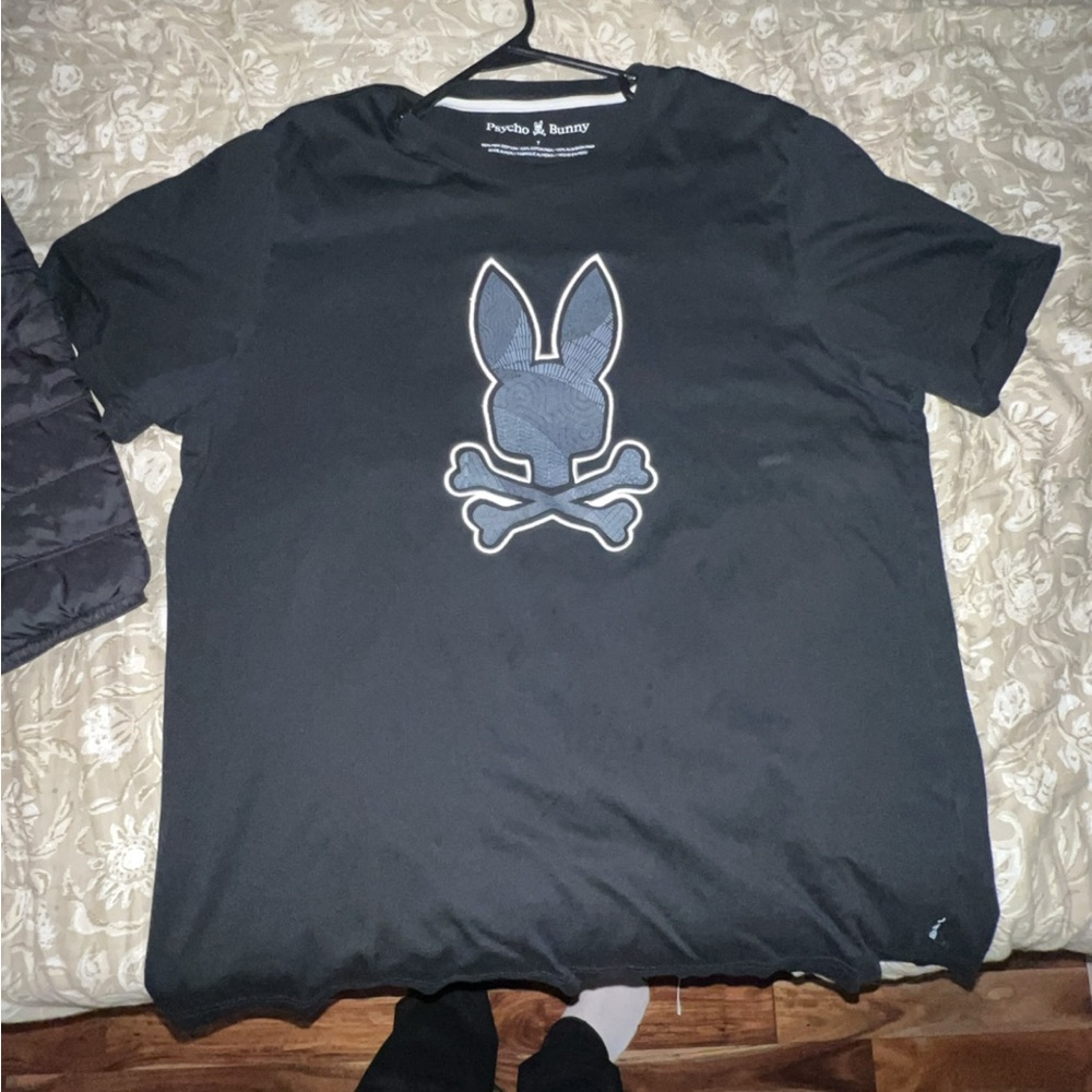 Psycho Bunny Black Graphic T-Shirt